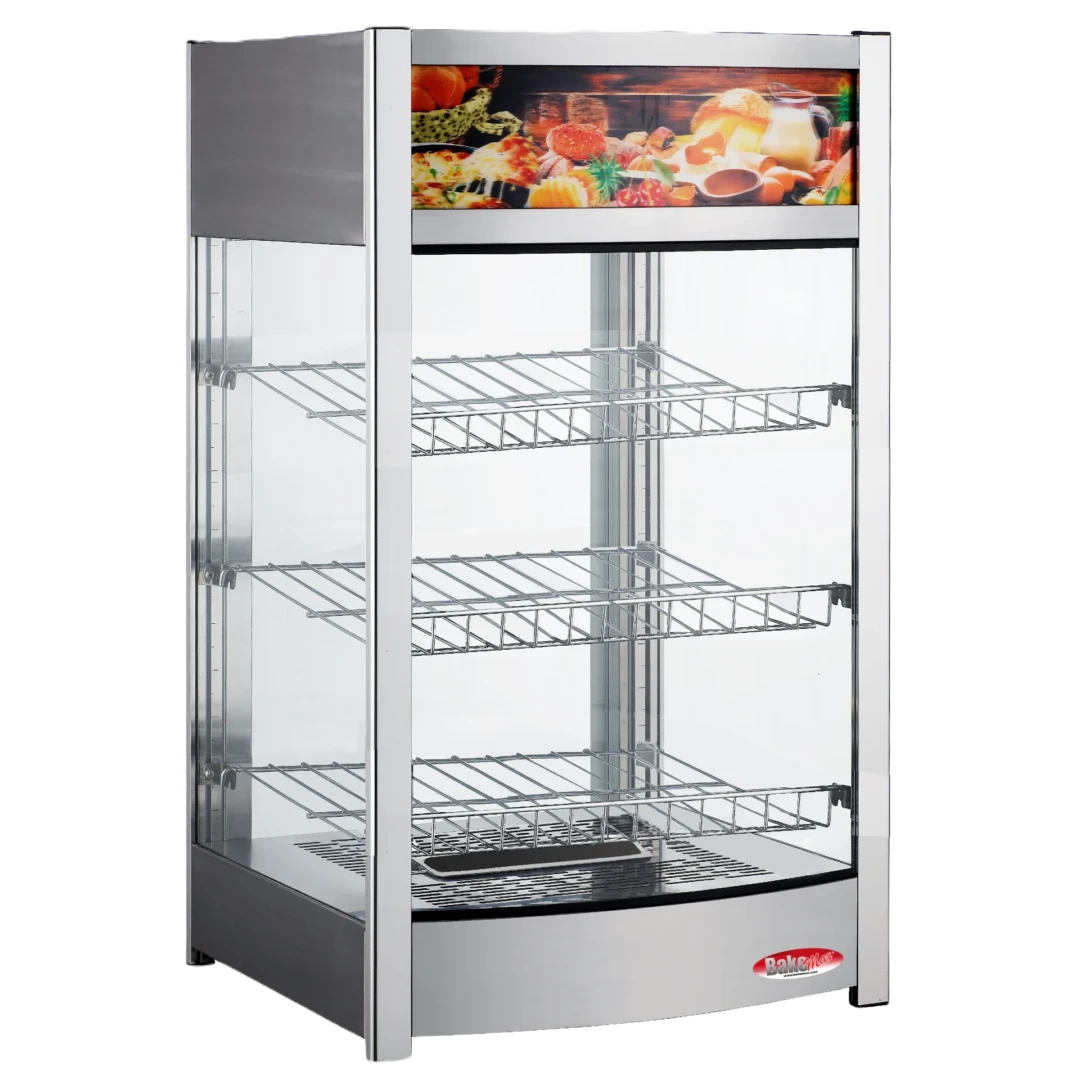 BakeMax Titan Series BMCBF18 Commercial Countertop 18 Inch Heated Display Case Without Products Main Product Image