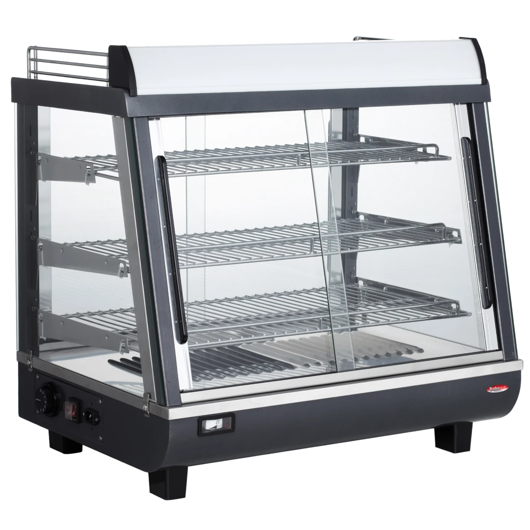 BakeMax Titan Series BMTSC27 Commercial Countertop 27 Inch Wide Heated Display Case without Products Inside Main Product Image