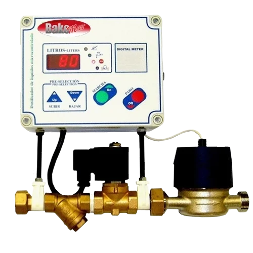 BakeMax BMWM010 Digital Bakery Water Meter with Manual Mixing Controls Main Product Picture with Background Removed